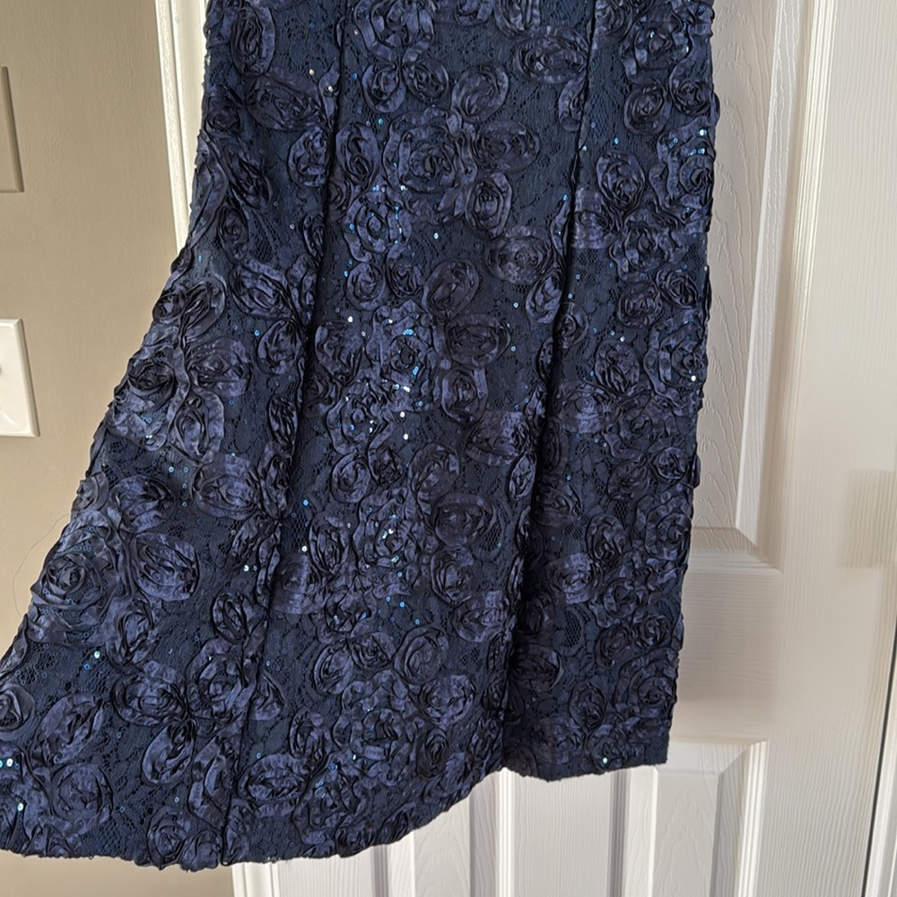 Alex Evenings Navy Gown - Size 10P - Picture 4 of 16